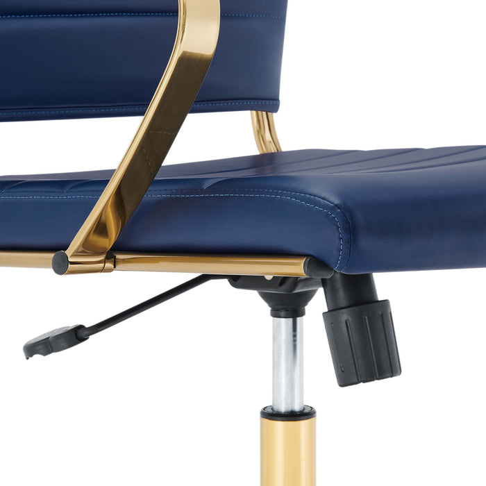 Jive Gold Stainless Steel Highback Office Chair