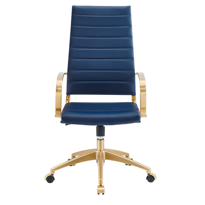 Jive Gold Stainless Steel Highback Office Chair