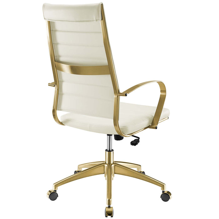 Jive Gold Stainless Steel Highback Office Chair