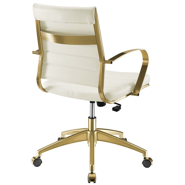 Jive Gold Stainless Steel Midback Office Chair