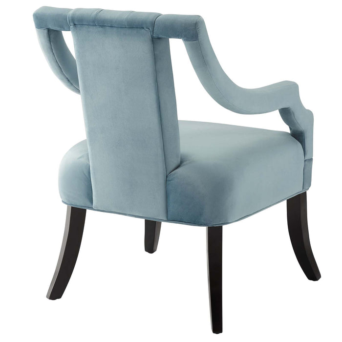 Harken Performance Velvet Accent Chair