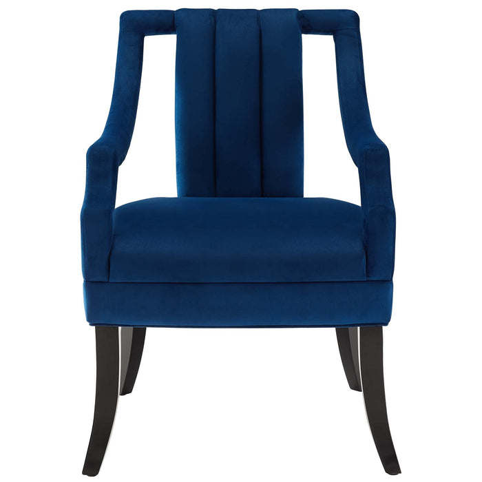 Harken Performance Velvet Accent Chair