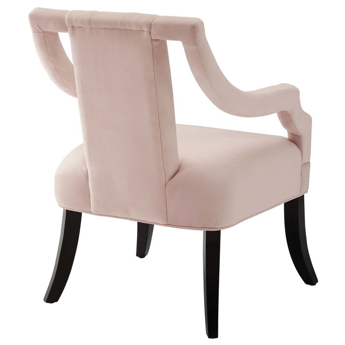 Harken Performance Velvet Accent Chair