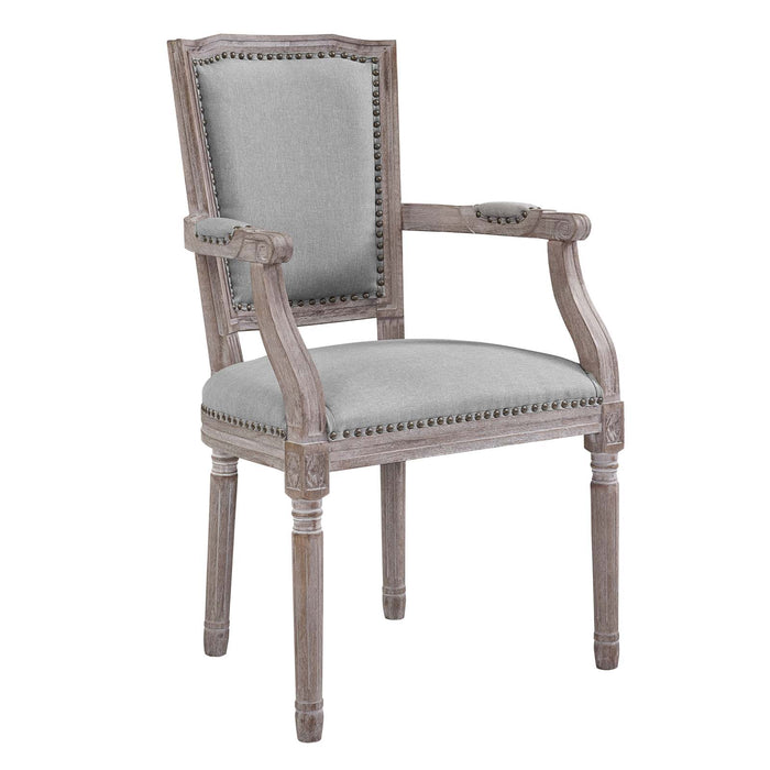 Penchant Dining Armchair Upholstered Fabric Set of 4