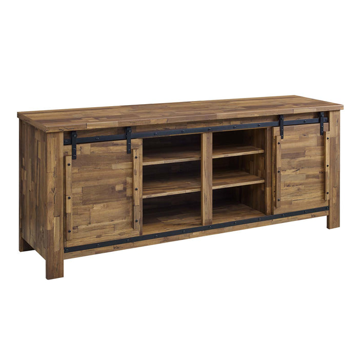 Cheshire 71" Rustic Sliding Door TV Stand