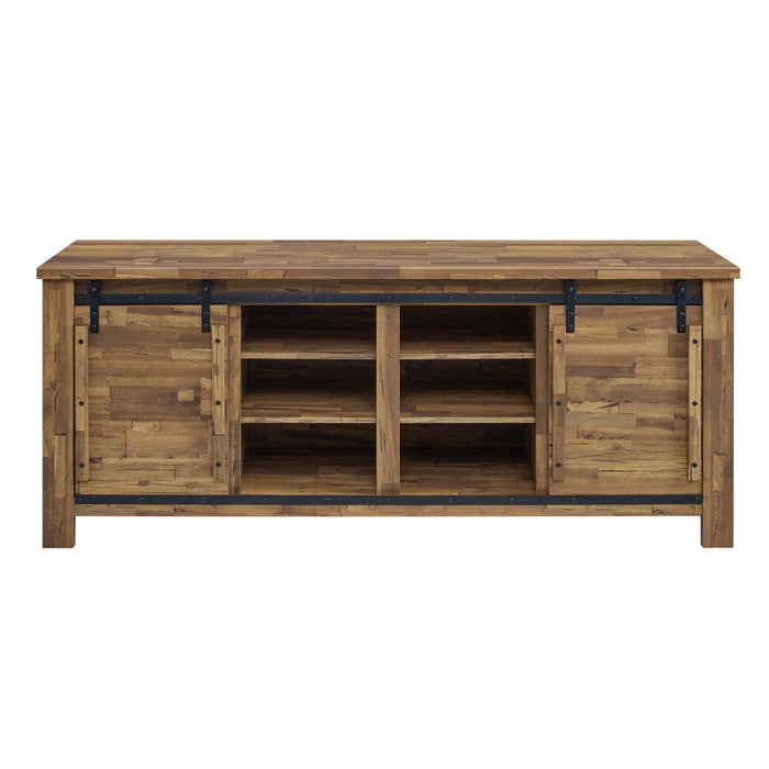 Cheshire 71" Rustic Sliding Door TV Stand