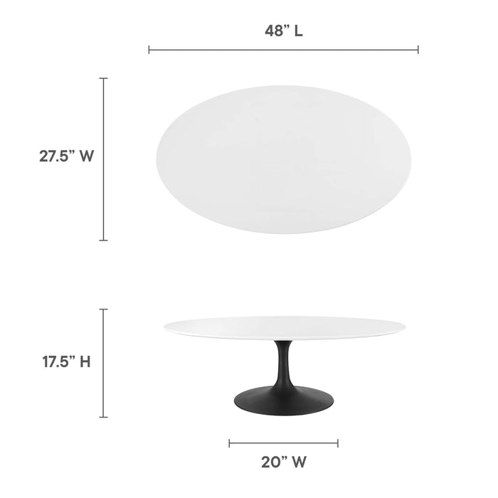 Lippa 48" Oval Coffee Table