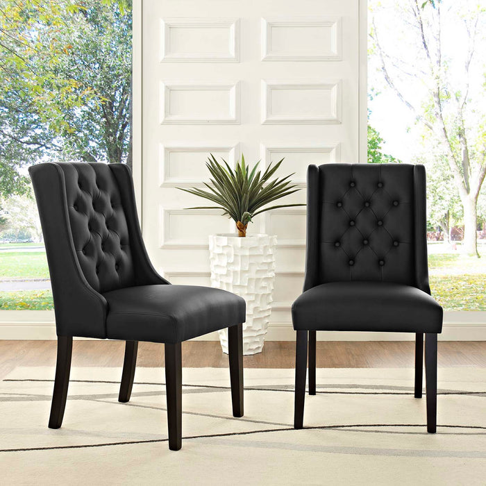 Baronet Dining Chair Vinyl Set of 2