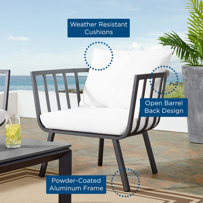 Riverside Outdoor Patio Aluminum Armchair