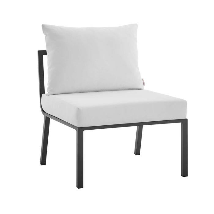 Riverside Outdoor Patio Aluminum Armless Chair