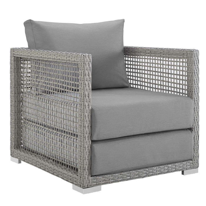 Aura 3 Piece Outdoor Patio Wicker Rattan Set