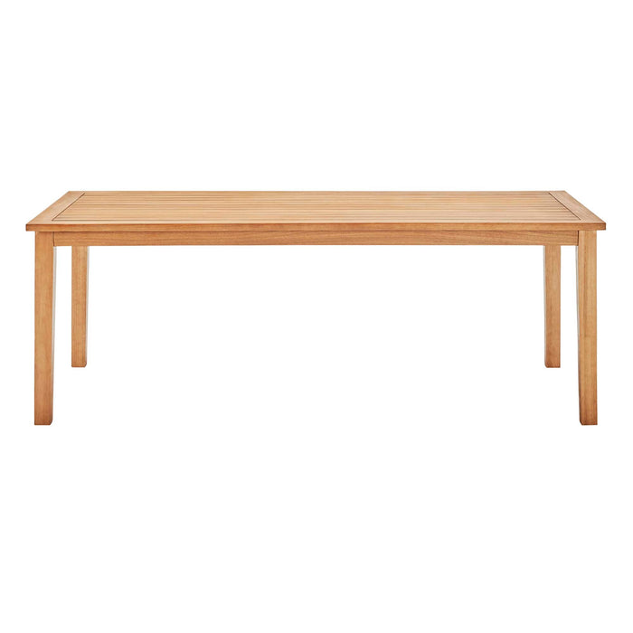 Viewscape 83" Outdoor Patio Ash Wood Dining Table