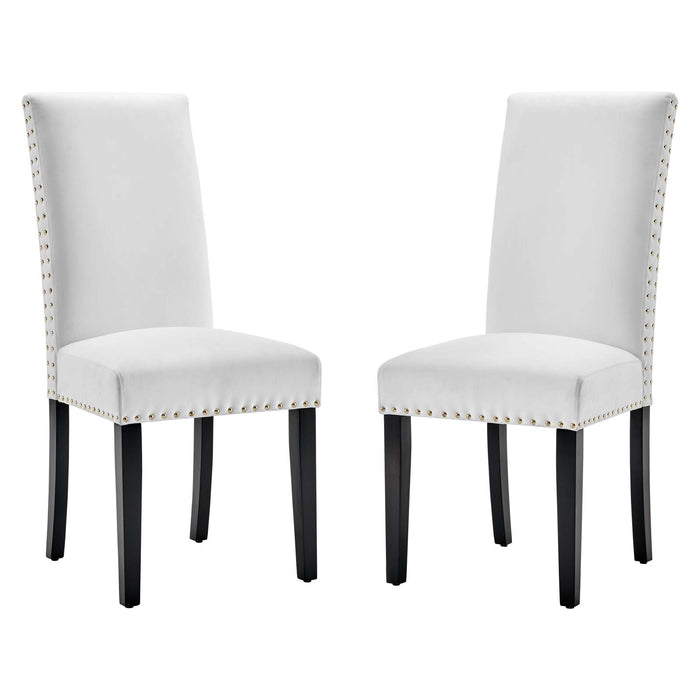 Parcel Performance Velvet Dining Side Chairs - Set of 2