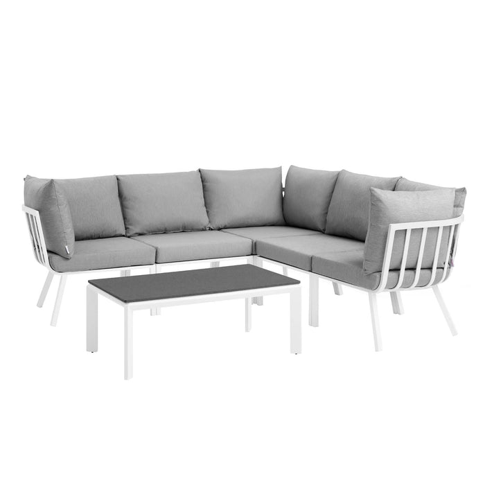 Riverside 6 Piece Outdoor Patio Aluminum Set