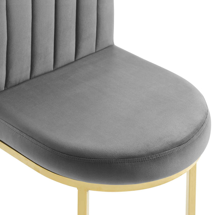 Isla Channel Tufted Performance Velvet Dining Side Chair