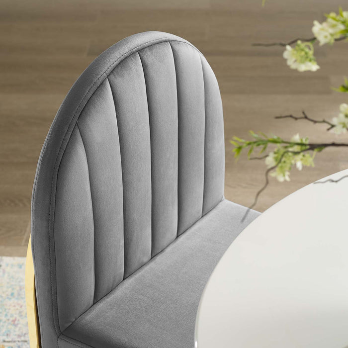 Isla Channel Tufted Performance Velvet Dining Side Chair