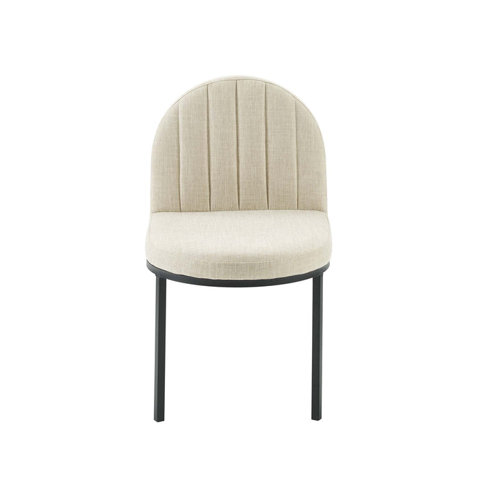 Isla Channel Tufted Upholstered Fabric Dining Side Chair