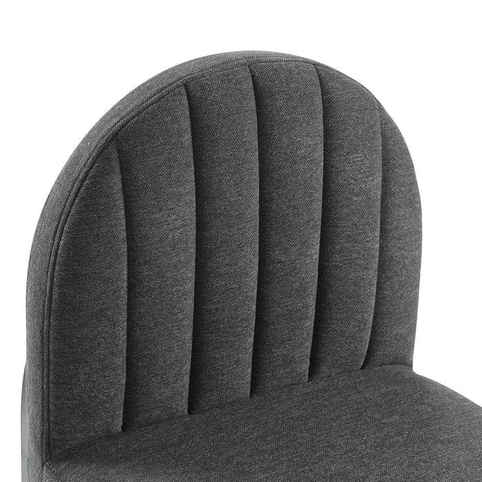 Isla Channel Tufted Upholstered Fabric Dining Side Chair