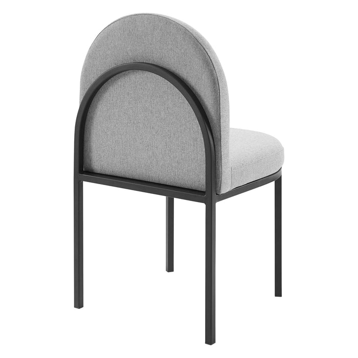 Isla Channel Tufted Upholstered Fabric Dining Side Chair