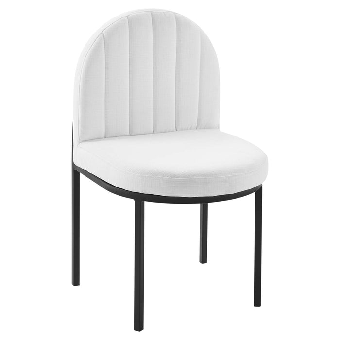 Isla Channel Tufted Upholstered Fabric Dining Side Chair