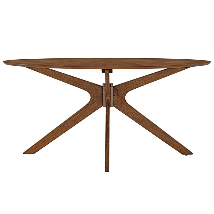 Crossroads 63" Oval Wood Dining Table