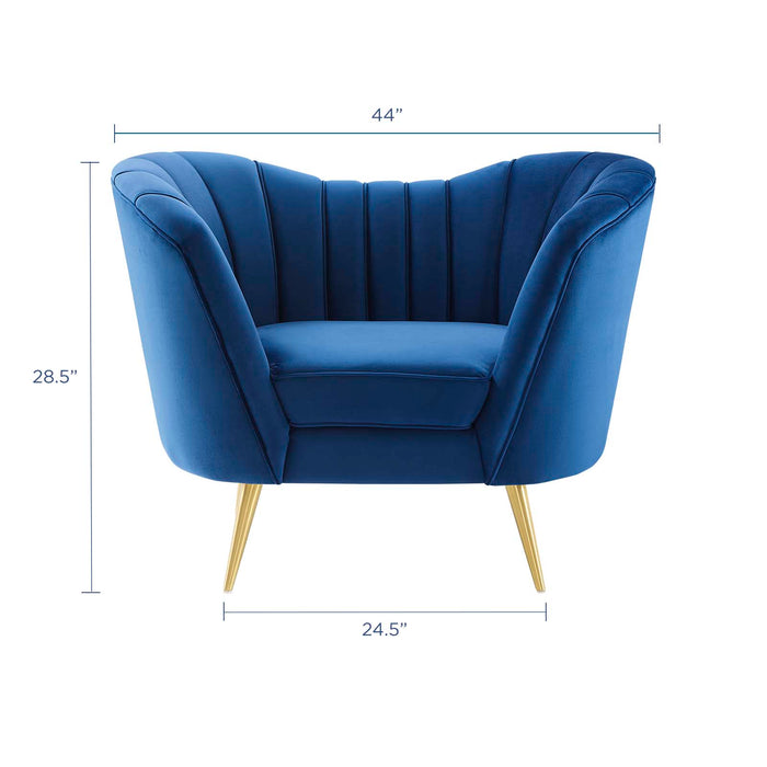 Opportunity Performance Velvet Armchair