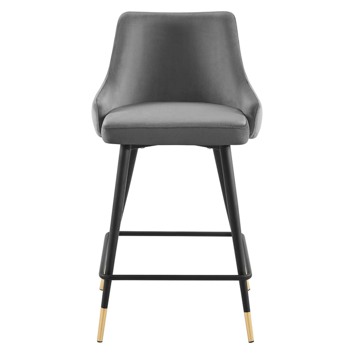 Adorn Performance Velvet Counter Stool