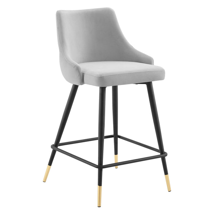 Adorn Performance Velvet Counter Stool