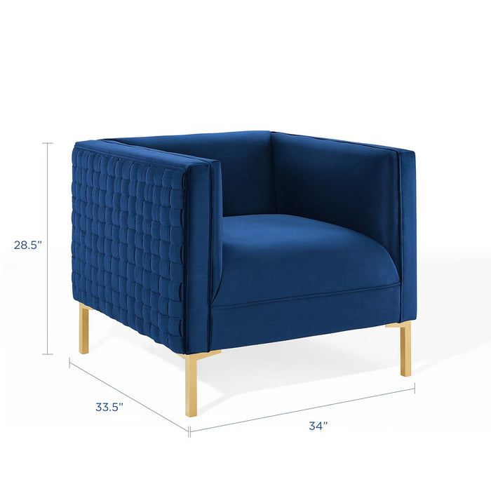 Resonate Performance Velvet Armchair