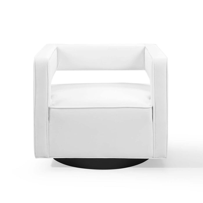 Booth Performance Velvet  Performance Velvet Swivel Armchair