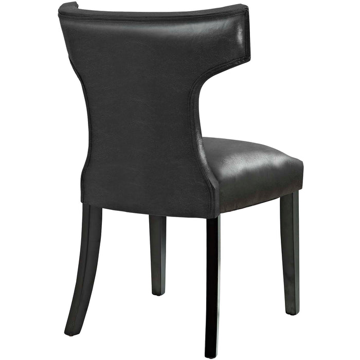 Curve Dining Chair Vinyl Set of 2