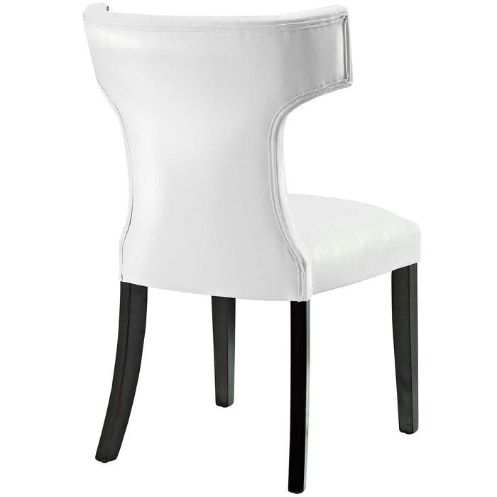 Curve Dining Chair Vinyl Set of 2