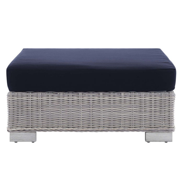 Conway Sunbrella® Outdoor Patio Wicker Rattan Ottoman