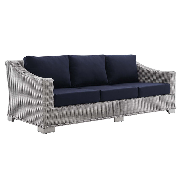 Conway Sunbrella® Outdoor Patio Wicker Rattan Sofa