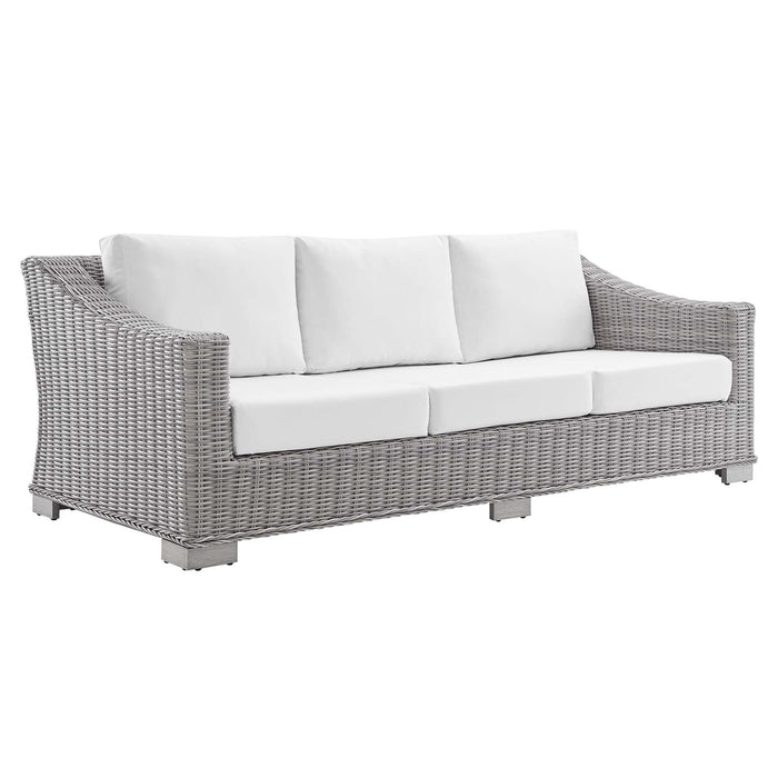 Conway Sunbrella® Outdoor Patio Wicker Rattan Sofa