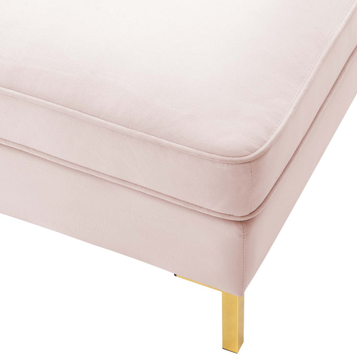 Ardent Performance Velvet Ottoman