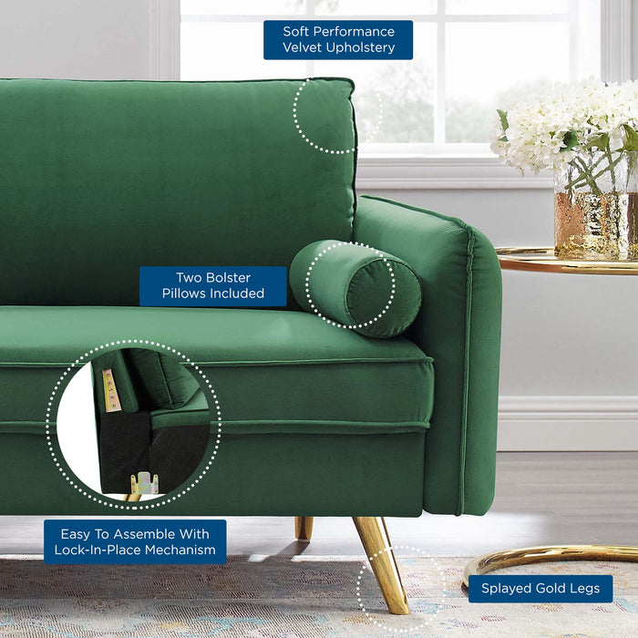 Revive Performance Velvet Sofa