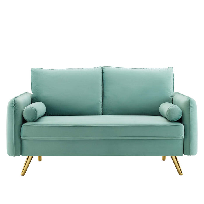 Revive Performance Velvet Loveseat