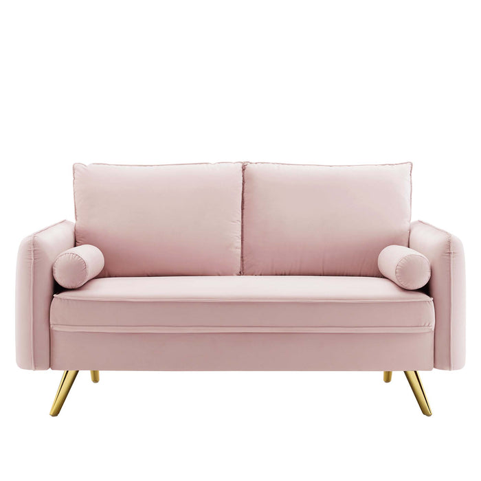 Revive Performance Velvet Loveseat