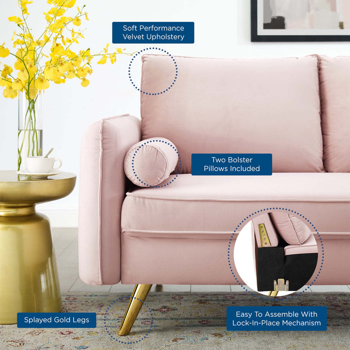 Revive Performance Velvet Loveseat