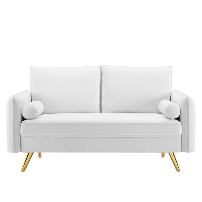 Revive Performance Velvet Loveseat