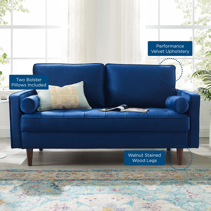 Valour Performance Velvet Loveseat