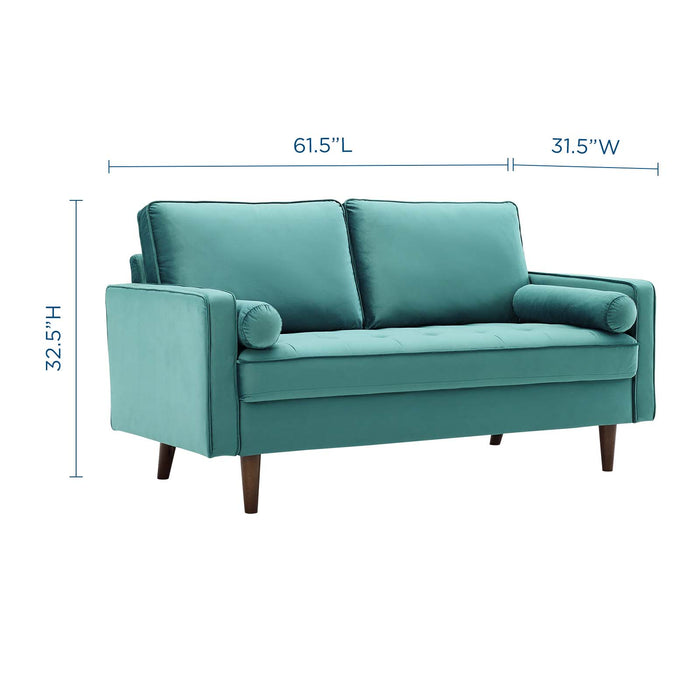 Valour Performance Velvet Loveseat