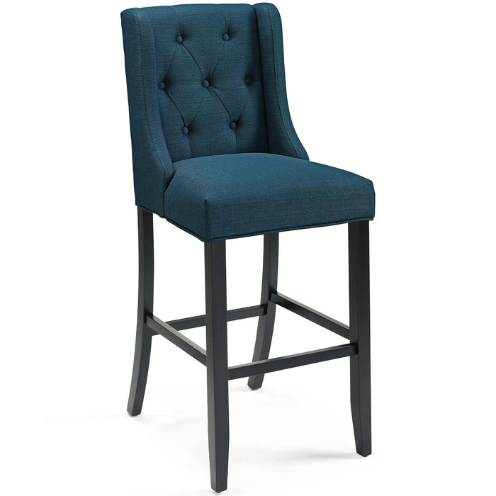 Baronet Bar Stool Upholstered Fabric Set of 2