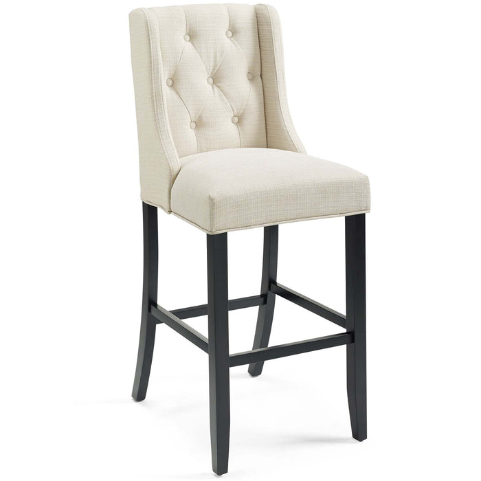 Baronet Bar Stool Upholstered Fabric Set of 2