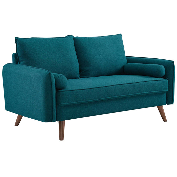 Revive Upholstered Fabric Sofa and Loveseat Set