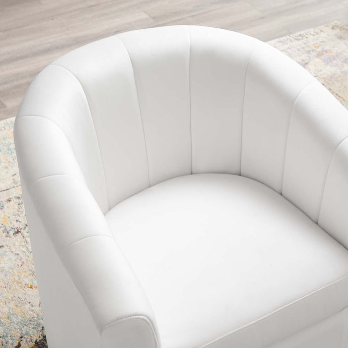 Prospect Performance Velvet Swivel Armchair