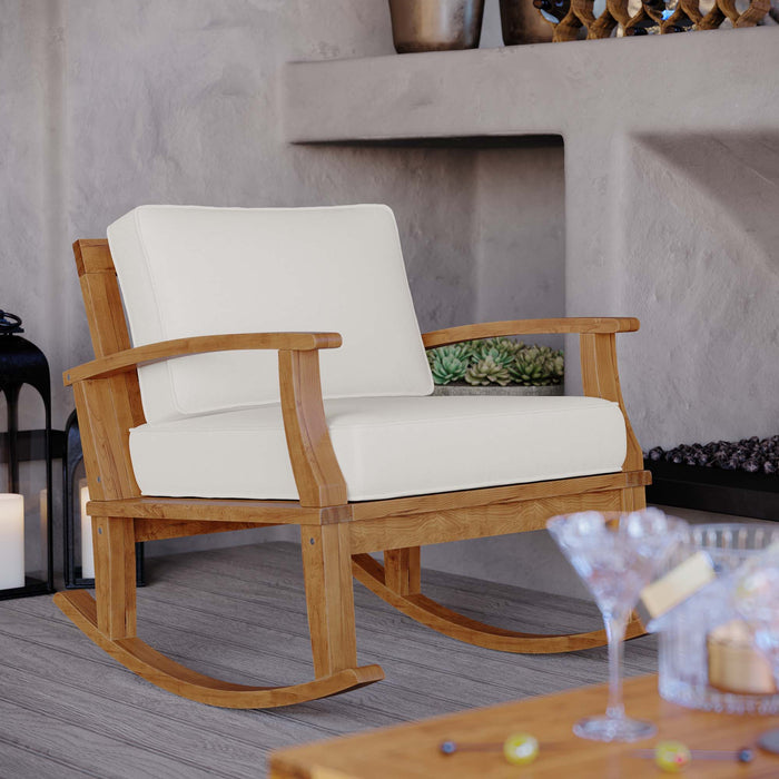 Marina Outdoor Patio Teak Rocking Chair