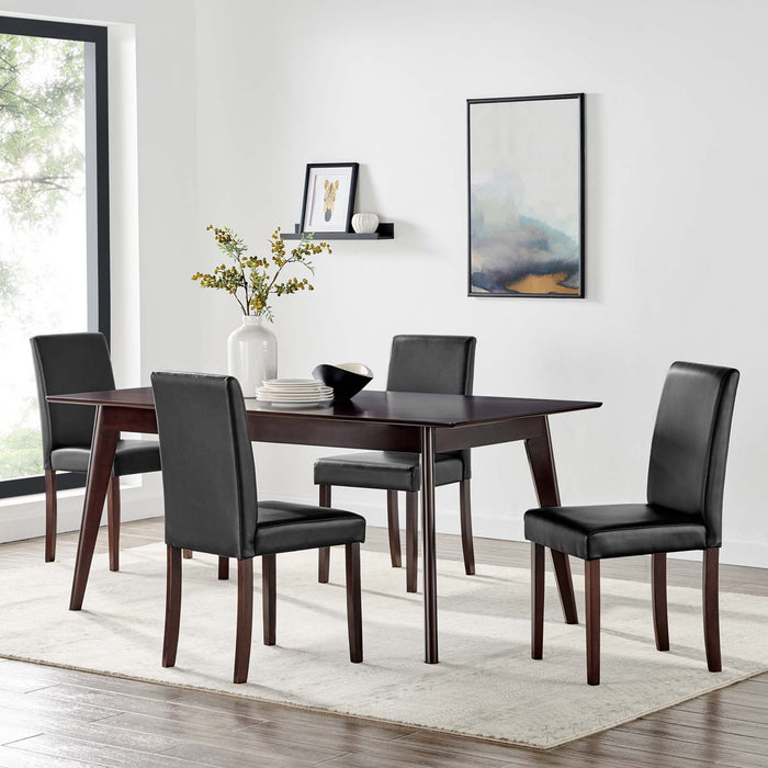 Prosper 5 Piece Faux Leather Dining Set