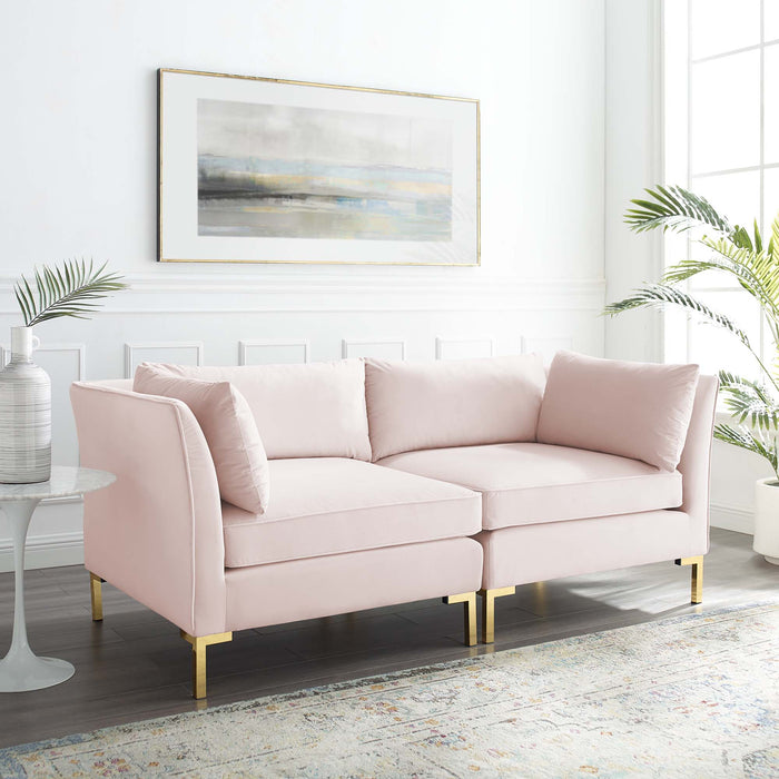 Ardent Performance Velvet Loveseat